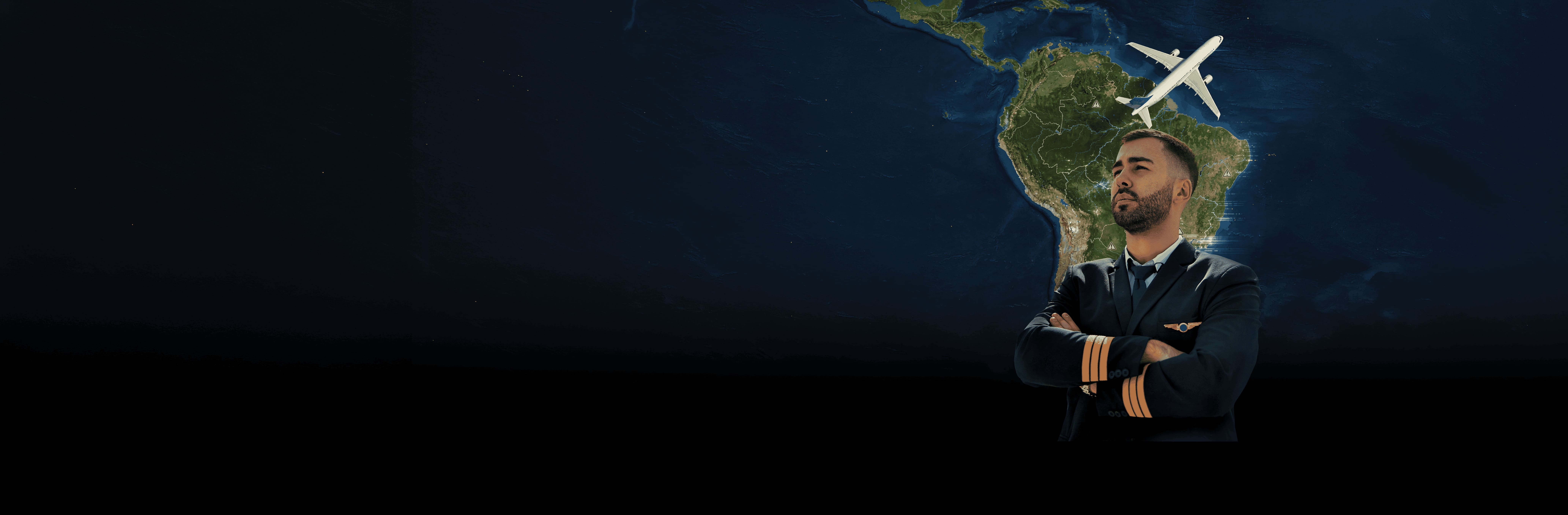 Piloto e Mapa do Brasil